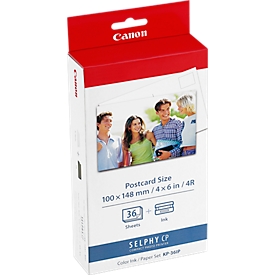 Assortiment d'encres et de papier pour Canon SELPHY KP-36IN