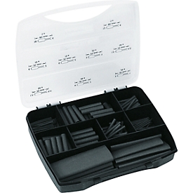 Assortiment de gaines thermo-rétractables, 8 tailles, 220 p.