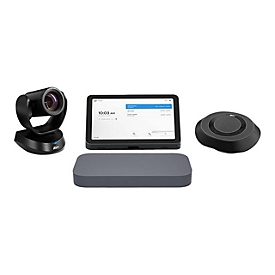 ASUS Google Meet GQE20A - Large Room Kit - Kit für Videokonferenzen (PTZ-Kamera, Freisprechgerät, Touchscreen-Konsole) - Iron Gray - mit Meeting Computer System