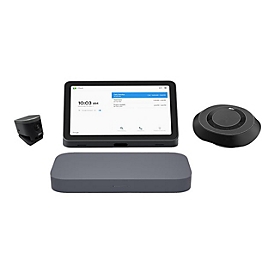 ASUS Google Meet GQE20A - Small/Medium Room Kit - Kit für Videokonferenzen (ePTZ UHD-Kamera, Freisprechgerät, Touchscreen-Konsole) - Iron Gray - mit Meeting Computer System