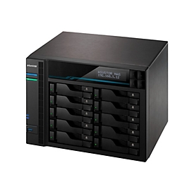 ASUSTOR Lockerstor 10 Pro AS7110T - NAS-Server - 10 Schächte - SATA 6Gb/s - RAID RAID 0, 1, 5, 6, 10, JBOD - RAM 8 GB