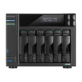 ASUSTOR Lockerstor 6 Gen2 AS6706T - NAS-Server - 6 Schächte - SATA 6Gb/s - RAID RAID 0, 1, 5, 6, 10, JBOD - RAM 8 GB
