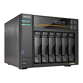 ASUSTOR Lockerstor 6 Gen3 - NAS-Server - 6 Schächte - SATA 6Gb/s / PCIe 4.0 x4 (NVMe) - RAID JBOD, 0, 1, 5, 6, 10 - RAM 16 GB