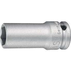 ASW dopsleutel 720 L, 1/2" aandrijving, SW 15 mm, L 78 mm, zeskant, speciaal staal