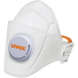 Atemschutzmaske Uvex silv-Air 5210 premium, FFP2 NR D, Faltmaske mit Ausatemventil, 15 Stück