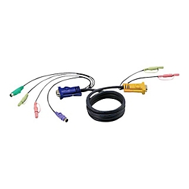 ATEN 2L-5303P - Tastatur- / Video- / Maus- / Audio-Kabel - PS/2, HD-15 (VGA)