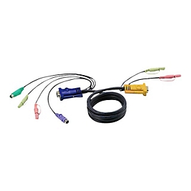 ATEN 2L-5305P - Tastatur- / Video- / Maus- / Audio-Kabel - 15 pin D-Sub (DB-15)