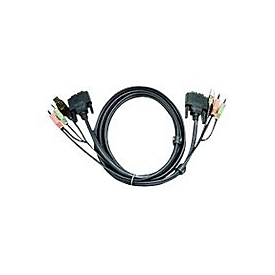 ATEN 2L-7D05UD - Video- / USB- / Audio-Kabel - USB, mini-phone stereo 3.5 mm, DVI-D (M)
