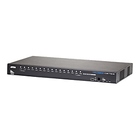 ATEN CS17916 - KVM-/Audio-/USB-Switch - 16 x KVM/Audio/USB - 1 lokaler Benutzer - Desktop, an Rack montierbar