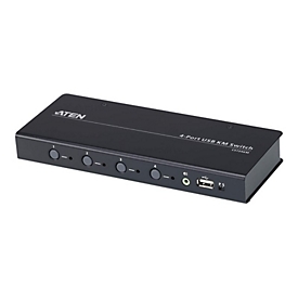 ATEN CS724KM USB Boundless KM Switch - Schalter Tastatur/Maus/USB/Audio - 4 x Tastatur/Maus/USB/Audio - 1 lokaler Benutzer - Desktop