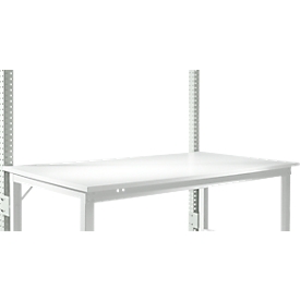 Aufbauportal, niedrig, Grundtisch STANDARD Arbeitstisch/Werkbank UNIVERSAL/PROFI, lichtgrau