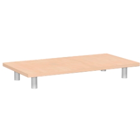 Aufsatzplatte PALENQUE, für Schrank B 800 mm, B 800 x T 400 x H 105 mm, Buche