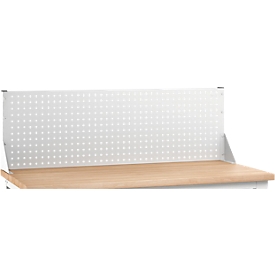 Aufsatzrahmen Bott verso, mit Lochplatte, B 1500 x T 230 x H 480 mm, Stahlblech, pulverbeschichtet, RAL 7035, lichtgrau