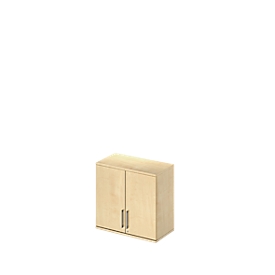 Aufsatzschrank TETRIS WOOD, 2 OH, B 800 mm, abschließbar, Ahorn-Dekor