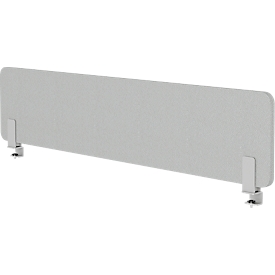Auftischwand Omit Modus, mit Adapter, 25 mm stark, B 800 x H 400 mm, hellgrau
