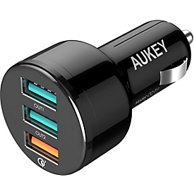 AUKEY CC-T11 - Auto - Zigarettenanzünder - Gleichstrom - 12 V - Schwarz