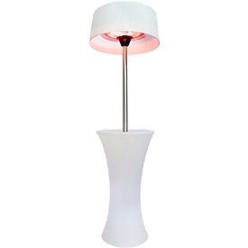 Aussenheizung WÄRMEPILZ LOUNGE, 2100 W, 3 Heizstufen, wasserabweisend, m. LED-Beleuchtung
