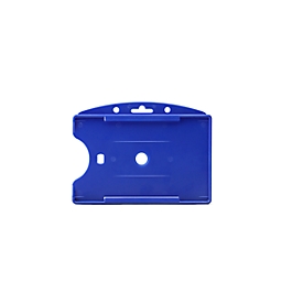 Ausweishalter Tarifold, offene Vorderseite, Fingeraussparungen, B 90 x H 65 mm, Kunststoff, blau, 10 Stück