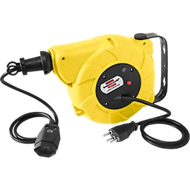 Automatic cable rewinder EF yellow 10m+1,5m