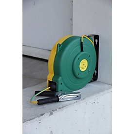 Automatischer Kabelaufroller für CEMO Benzinpumpen Cematic EX, mit 16 m Erdungskabel 8 mm² grün/gelb