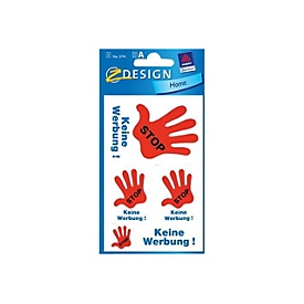 Avery Zweckform Avery 3741 - Bleu - Rouge - Permanent - 7,6 cm - 12 cm - 5 pièce(s) - 1 feuilles