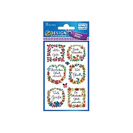 Avery Zweckform Avery 54216 - Multicolore - Permanent - Papier - 7,6 cm - 12 cm - 16 pièce(s)