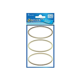 Avery Zweckform Avery 59419 - Or - Ellipse - Amovible - 35 x 70 mm - Papier - 6 pièce(s)