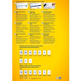 Avery Zweckform folie-etiketten, weerbestendig, voor binnen- en buitengebruik, 99,1 x 67,7 mm