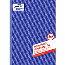 AVERY® Zweckform Gehalt- und Lohnabrechnung, Nr. 1759