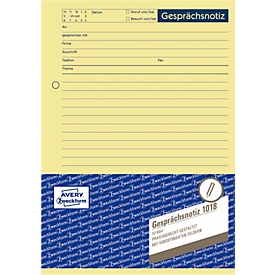 Avery Zweckform gespreksnotitieblok nr. 1018