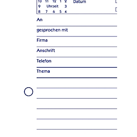 Avery Zweckform gespreksnotitieboekje nr. 1210