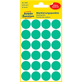 AVERY Zweckform Markierungspunkte 3006 - 18 mm - grün - 96 Punkte