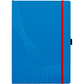 AVERY ZWECKFORM Notizbuch Notizio, Softcover, 80 Blatt, DIN A4, kariert, blau
