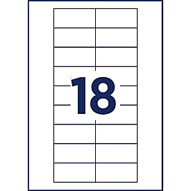 Avery Zweckform POL30MA66-20DR : badges nominatifs 70 x 30 mm, aspect inox, magnétiques, lot de 18 badges

