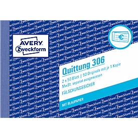 Avery Zweckform Quittungen Nr. 306