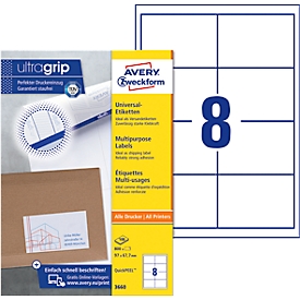 Avery Zweckform Universal-Etiketten 3660, ultragrip, 800 Stück