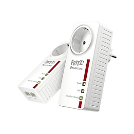 AVM FRITZ!Powerline 1220 - - Powerline Adapter - - 1GbE, HomePlug AV (HPAV) 2.0, IEEE 1901 - an Wandsteckdose anschließbar