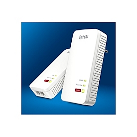 AVM FRITZ!Powerline 1240 AX - Wi-Fi Set - Powerline-Adapter-Kit 2-Port-Switch - 1GbE, HomePlug AV (HPAV) - Wi-Fi 6 - 2,4 GHz