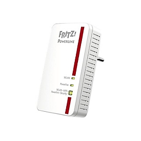 AVM FRITZ!Powerline 1240E - WLAN Set - Powerline Adapterkit 1GbE, HomePlug AV (HPAV) 2.0, IEEE 1901 - Wi-Fi - 2,4 GHz - an Wandsteckdose anschließbar (Packung mit 2)
