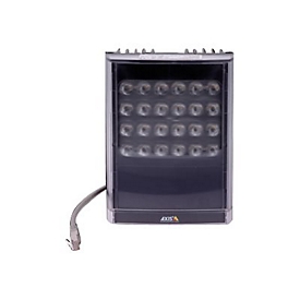 AXIS T90D30 PoE IR-LED Illuminator - Infrarot-Illuminator - Deckenmontage möglich, Pfosten montierbar, geeignet für Wandmontage - Innenbereich, Außenbereich - Schwarz - für AXIS P1455-LE, P1455-LE-3 License Plate Verifier Kit, Q1656, Q1656-B, Q171...