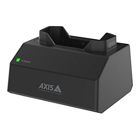 Axis W700 Mk II - Station zum Laden und Synchronisieren - 1 Schacht + AC-Netzteil - 15 Watt (Steckverbinder für Bodycam) - schwarz NCS S 9000-N - Europa