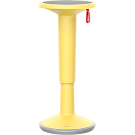 Ayuda para sentarse y levantarse Interstuhl StandUP, con riel de soporte incluido, regulable en altura, An 330 x Al 590 - 845 mm, plástico, amarillo limón