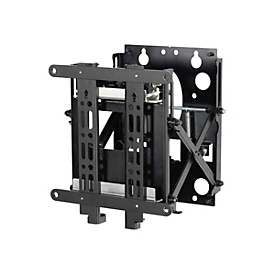 B-TECH - Befestigungskit (Wandmontage) - Pop-out - für LCD-Display - flach, mit Mikroanpassung - Schwarz