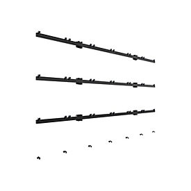 B-TECH System Xpress - Befestigungskit (Wandmontage) - für 6x6 dvLED Videowand - verriegelbar - Schwarz - Bildschirmgröße: 68.6 cm (27")