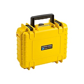 B&W outdoor.case Type 1000 - Hartschalentasche für Actionkamera / Zubehör - Polypropylen - Gelb