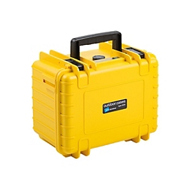 B&W outdoor.case Type 2000 - Hartschalentasche für Actionkamera / Zubehör - Polypropylen - Gelb