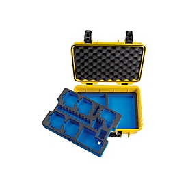 B&W outdoor.case Type 4000 - Hartschalentasche für Actionkamera / Zubehör - Polypropylen - Gelb - für GoPro HERO8 Black