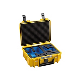B&W outdoor.case Type 500 - Hartschalentasche für Actionkamera / Zubehör - Polypropylen - Gelb