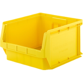 Bac à bec SSI Schaefer série PROFI LF 543, PP-plastique, L 520/450 mm x l 470/450 mm x H 300 mm, 57 l, jaune