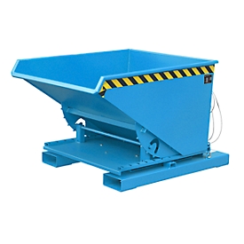 Bac à copeaux pour chariot élévateur, type S3S 600, bleu RAL 5012